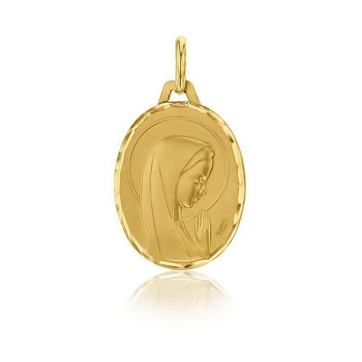 Médaille ovale de la Vierge Priante AUGIS
