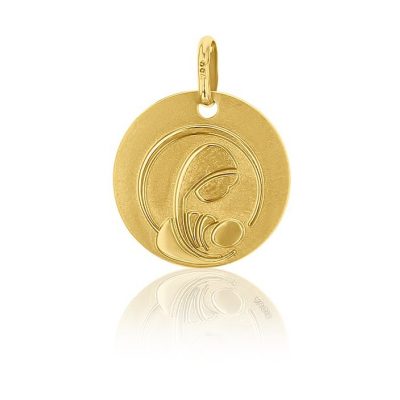Médaille ronde de la Vierge à l’enfant AUGIS